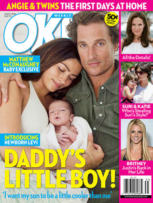Matthew McConaughey presenta a su hijo Levi Alves McConaughey