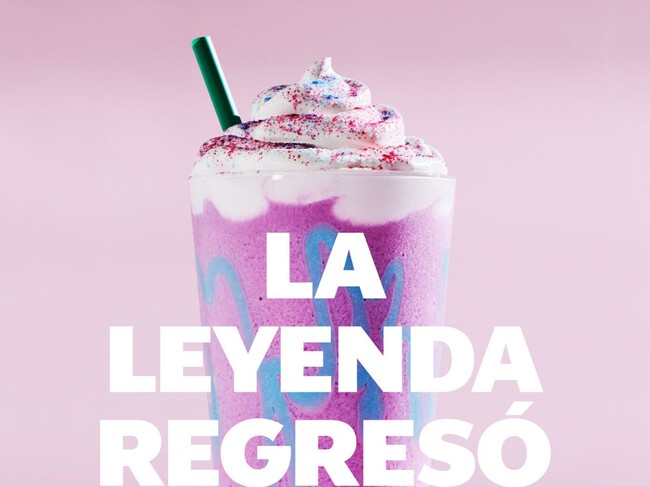 El Unicorn Frappuccino está de vuelta: Rappi y Starbucks reviven la bebida tras casi una década