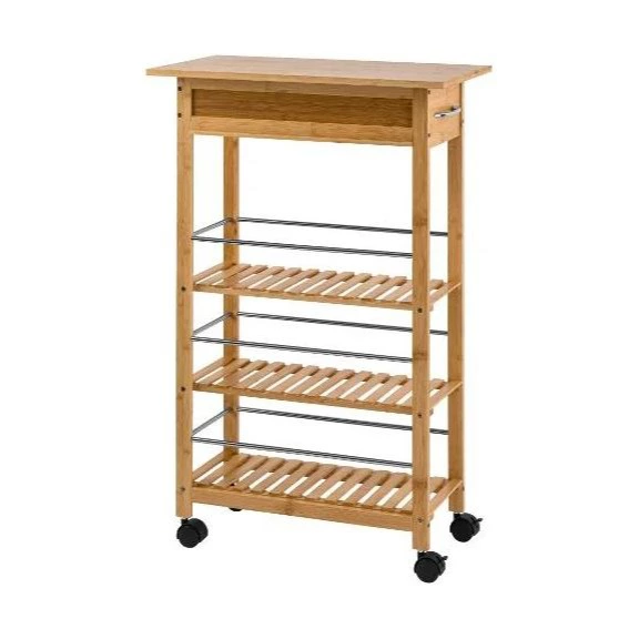 LIVARNO
Carrito de cocina estrecho de bambú