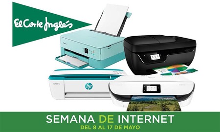 Semana de Internet en El Corte Inglés: rebajas de hasta un 42% en 11 impresoras Epson, HP o Canon y envío gratis o recogida Click&Collect&Car