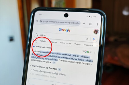 AI Overview para la búsqueda de «Android»