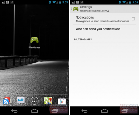 Google "Play Games" filtrado antes del Google I/O