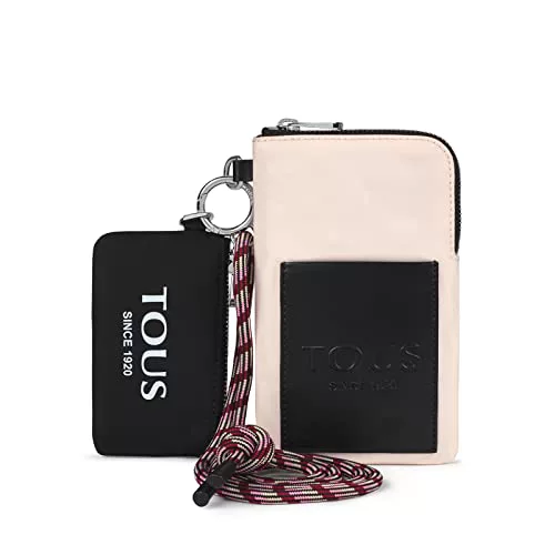 TOUS Portamóvil y mini neceser Empire Soft nude y negro