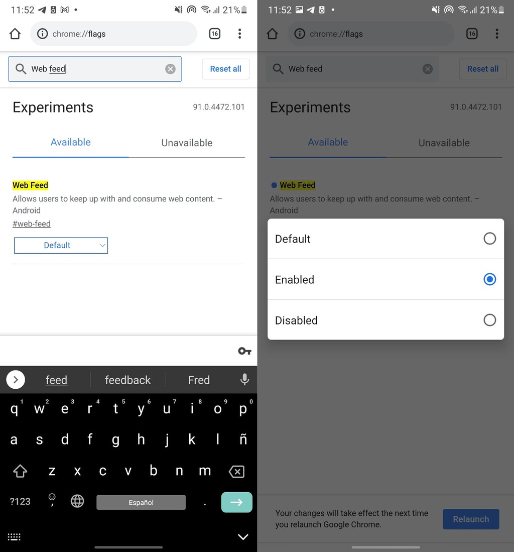 'Google Reader' en Chrome para Android así puedes activarlo