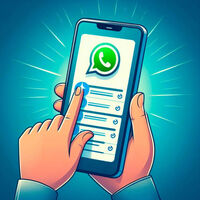 Acabo de enterarme de que dejando pulsado este botón de WhatsApp aparece una nueva función