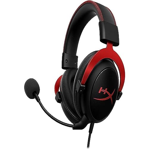 HyperX Cloud II – Cascos de Gaming para PC/PS4/Mac, color rojo