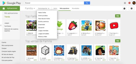 La sección Familia de Google Play en entredicho: más de 3.300 apps comparten datos de menores sin la supervisión de un adulto