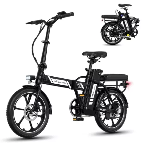 EVERCROSS EK5 Bicicleta eléctrica Plegable,Batería Extraíble Autonomía 80KM