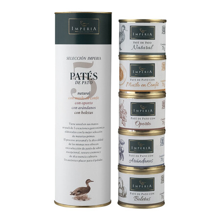 Estuche Con 5 Variedades De Pate De Pato