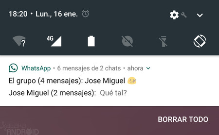 Las notificaciones de WhatsApp ya funcionan correctamente en Android Nougat