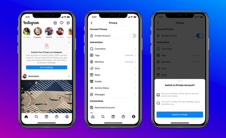 Las nuevas cuentas de Instagram de menores de 16 años se crearán como privadas por defecto