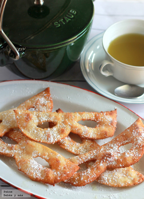 Antifaces comestibles. Receta de Carnaval