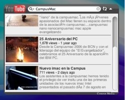 YouTube 1.0: Widget para consultar sus vídeos desde Dashboard