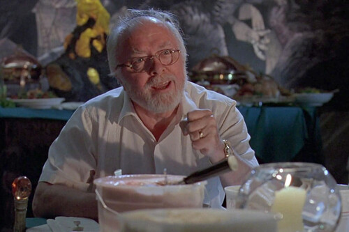 Para Jurassic Park en el minuto 84 con 47 segundos, verás la versión "con dinosaurios" del Guernica