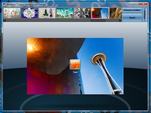 Windows 7 Logon Background Changer