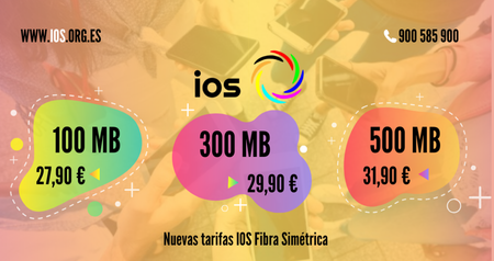 IOS rebaja 7 euros mensuales sus tarifas de fibra y hasta 4 euros los combinados con móvil