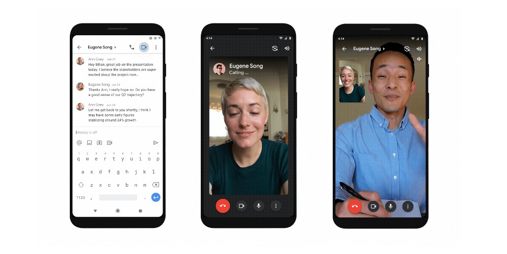 Gmail para Android permitirá hacer llamadas y videollamadas al instante sin salir de la app