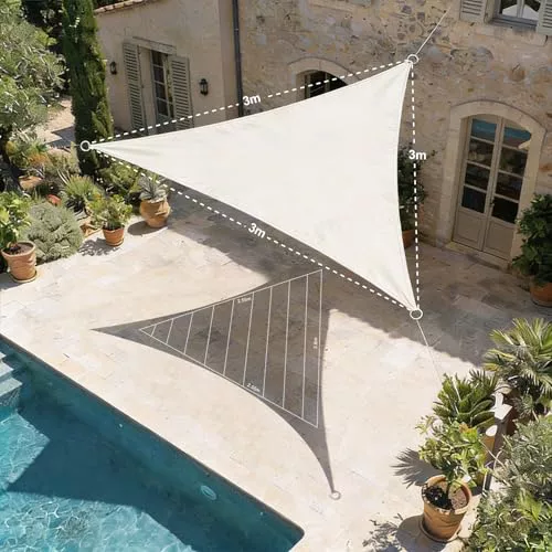 HAIKUS Toldo Vela Triangular 3x3x3 m