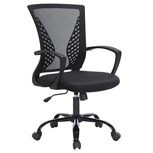 SONGMICS, Silla Giratoria, Regulable en Altura