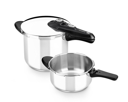 Oferta flash en el set de dos ollas a presión BRA Vitesse de 4 y 7 litros: hasta medianoche cuesta 64,99 euros en Amazon