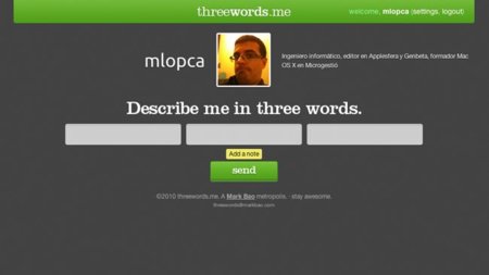 Threewords.me, terapia social en tres simples palabras
