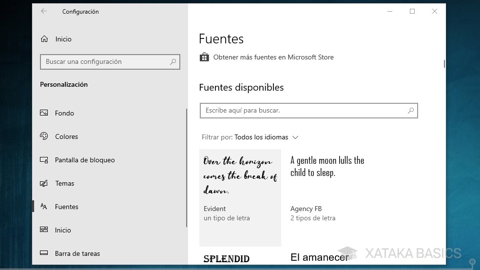 Fuentes en Windows 10: cómo instalarlas y gestionarlas