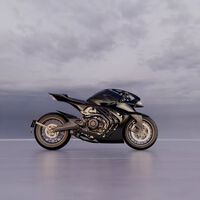 Aston Martin lança sua 1ª moto liberada para as ruas com 130 cv e chassi de titânio: com edição limitada a 300 unidades e peças herdadas de hipercarros, supermoto traz motor de 1.083 cc e peso de apenas 190 kg 