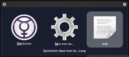 IconGrabber: haz capturas de tus iconos con Quicksilver