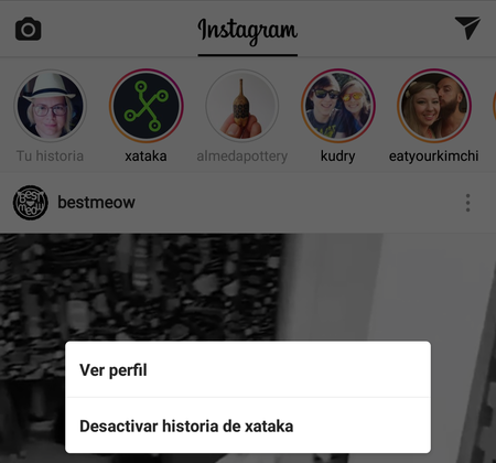 Desactivar Historias