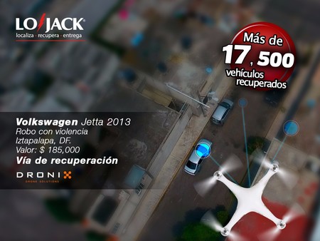 Lo Jack ahora utiliza drones para recuperar autos en CDMX