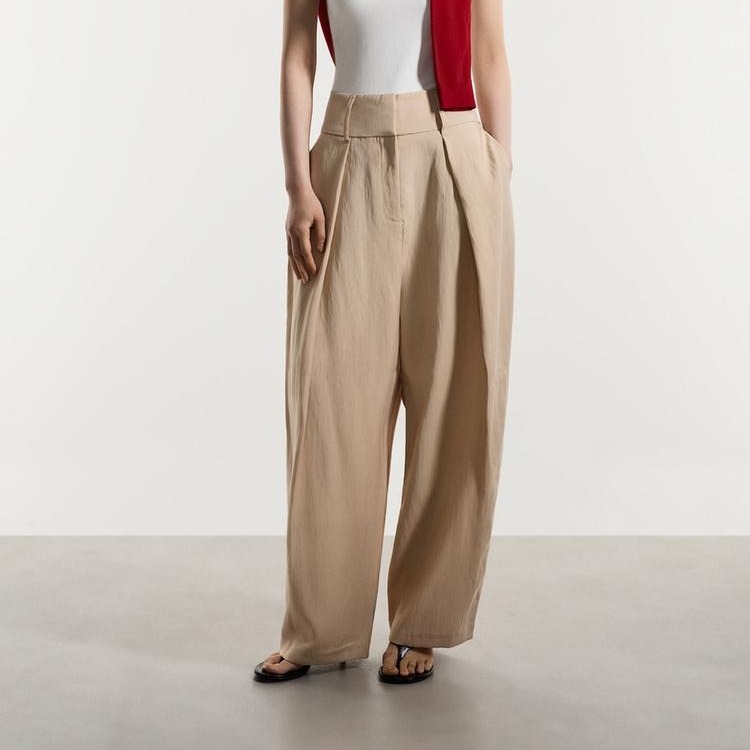 Pantalón barrel pinzas

