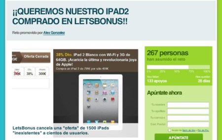 ipad protesta actuable
