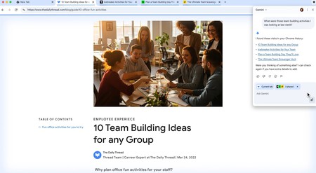 Gemini en Google Chrome