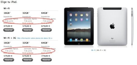 Apple podría haber vendido todas las primeras unidades del iPad en España