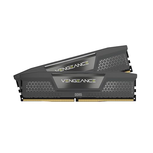 CORSAIR Vengeance DDR5 32GB (2x16GB) DDR5 6000MHz CL36 AMD Expo Intel XMP iCUE Memoria de Ordenador Compatible - Gris (CMK32GX5M2E6000Z36)