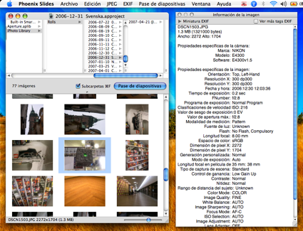 Phoenix Slides, sencillo visor de imágenes para OS X