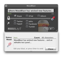 Moodblast, multistatus para tus servicios de chat