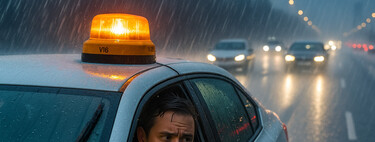 Frente a una borrasca como Claudia, activar la baliza V16 es una mala idea. Multas de hasta 30.000 euros tienen la culpa