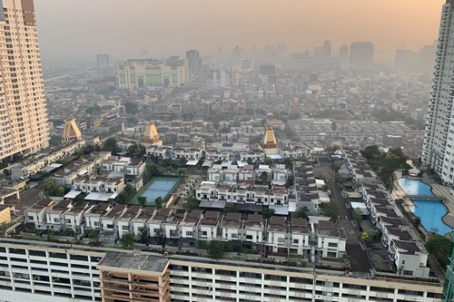 Esta urbanización es tan exclusiva que está en la décima planta de un edificio