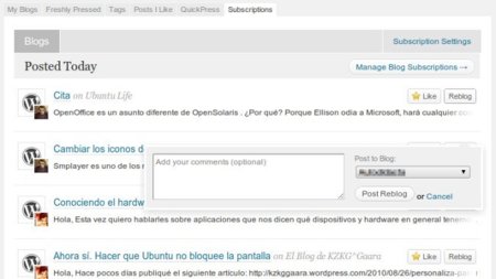WordPress.com lanza un lector de suscripciones para blogs de su servicio
