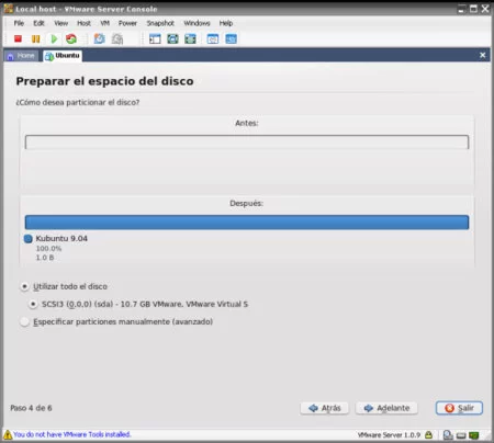 Instalación Sistema Operativo VMware