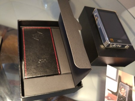 Detalle de la segunda funda en cuero del FiiO X5 III