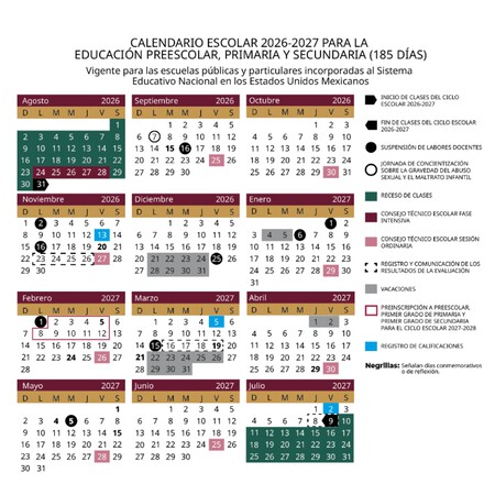 Calendario Escolar 2026 2027