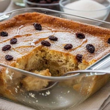 Budín de pan duro sin horno: la receta fácil con 5 ingredientes que rinde para 8 personas