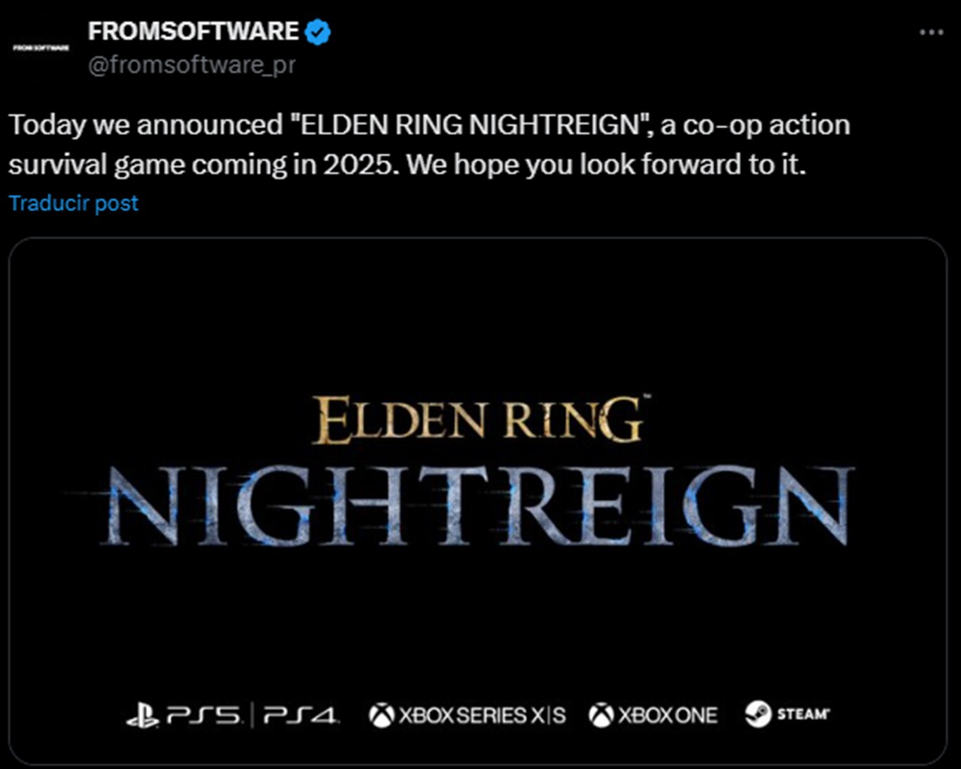 Elden Ring Nightreign es el nuevo juego de FromSoftware: el primer ...