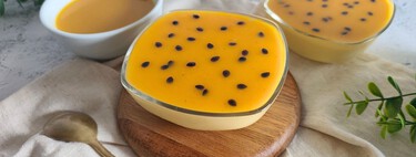 Mousse de maracuyá, un postre frío con sabor tropical 