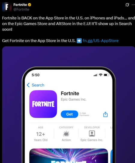 Fortnite Regresa Ios Iphone Apple