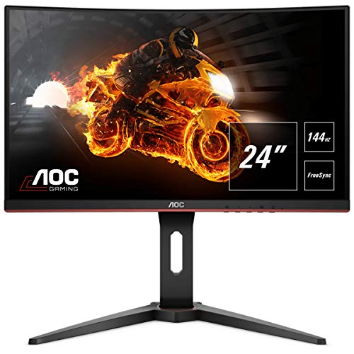AOC Monitor C24G1- 24" Curved 1500R Full HD, 144Hz, 1Ms, VA, FreeSync Premium, 1920x1080, 250 cd/m, D-SUB, HDMI 2x1.4, Displayport 1x1.2