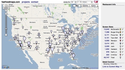 FastFoodMaps, localizando comida rápida