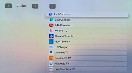 Apple TV の IPTV (M3U8) リスト プレーヤー アプリケーション